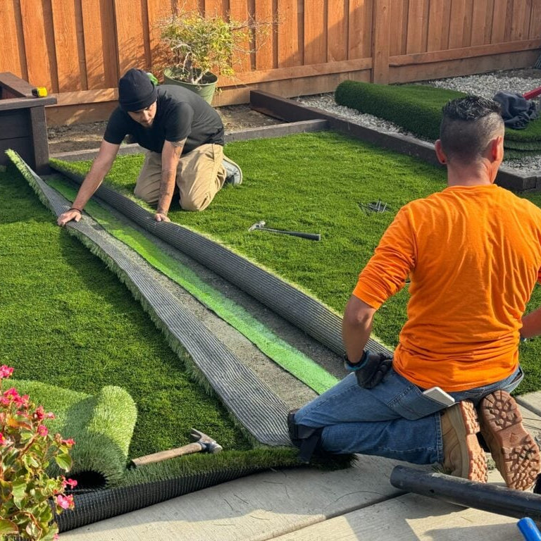 High Quality Artificial Grass  Installation On Soil & Floor